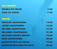 Madurai Famous Jigarthanda menu 2