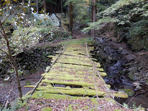 傾いた橋（往路は通らず）