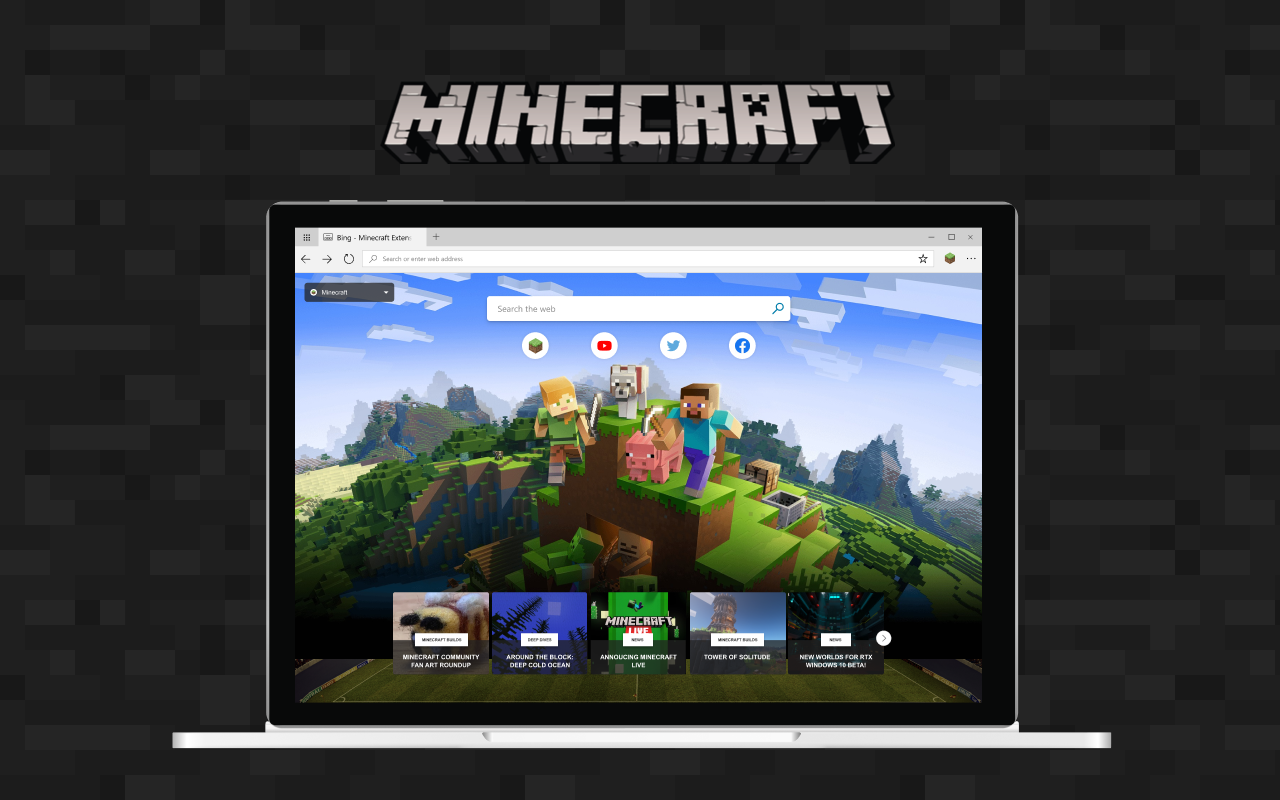 Minecraft New Tab Preview image 3