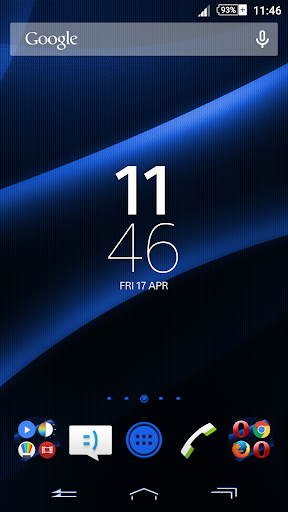 Darkness Blue Xperien Theme