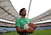 Keagan Dolly during practice at Moses Mabhida Stadium before yesterday's game against Libya.  