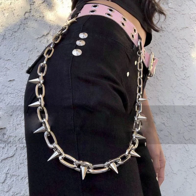 Title 1, Corrente de cintura Rivet Punk Cool unissex, ac...