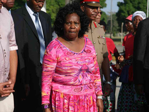 HEALTHIER DAYS: Former First Lady Lucy Kibaki at the Coast on July 14, 2011.