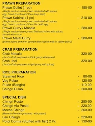 Bangaliana menu 3