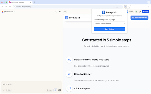 PromptMic screenshot 2