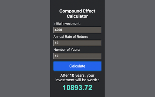 Compound Effect Calculator