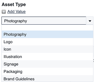 Dropdown list field