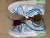 off-white x nike dunk low 50 of 50 white/metallic silver-butter