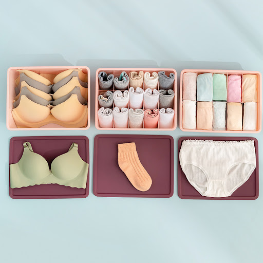 Title 2, Three-in-one drawer type underwear storage box ...