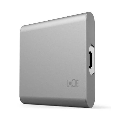 Ổ Cứng Di Động SSD LaCie Portable 1TB USB-C + Rescue (Bạc) - STKS1000400