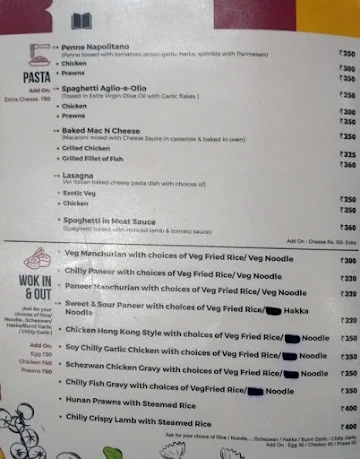The 2Nd Story Cafe And Lounge menu 