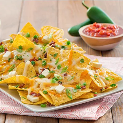 Nachos With Cheese And Salsa PI