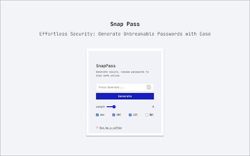 SnapPass - Password Generator