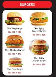 Chef De Burger menu 5