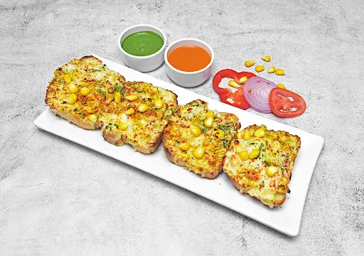 Garlic Bread Cheese With Corn