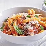 Fresh Tomato, Sausage, and Pecorino Pasta was pinched from <a href="http://www.myrecipes.com/recipe/fresh-tomato-sausage-pecorino-pasta-10000001918479/" target="_blank">www.myrecipes.com.</a>