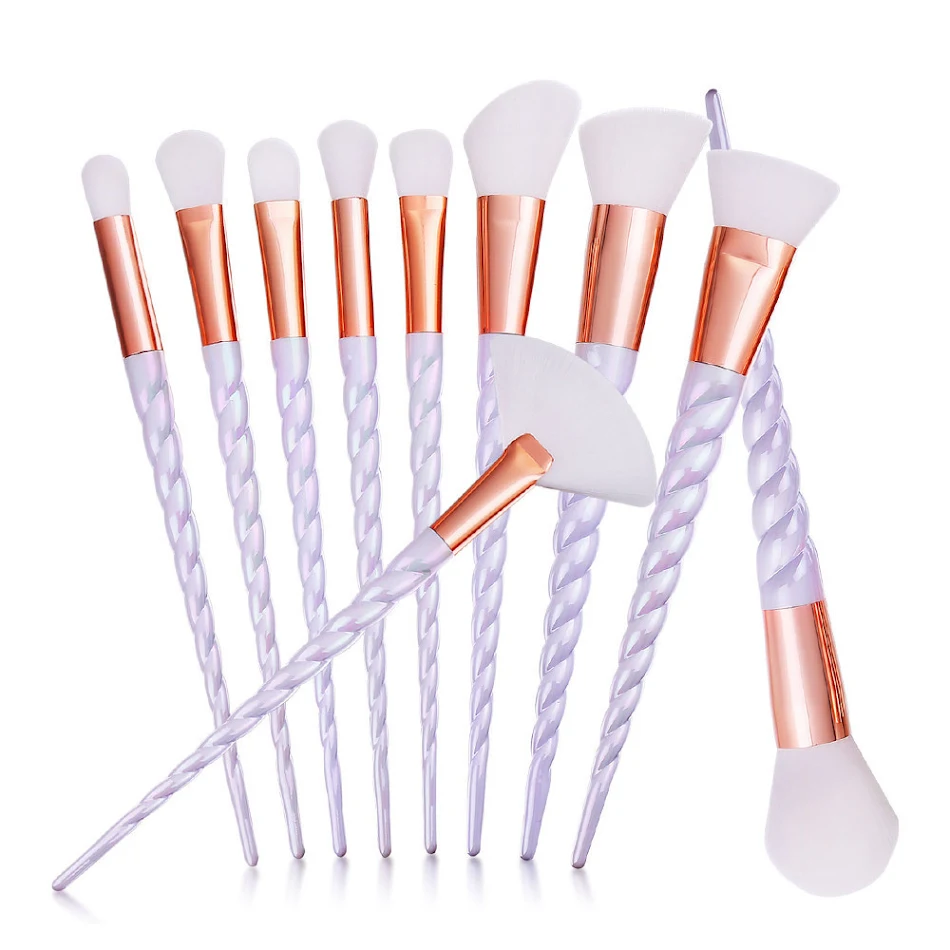 Transparenter Make-up Pinsel mit Glitzer-Spiralmuster für präzises Auftragen und ein funkelndes Finish. Ideal für Profis und Anfänger.