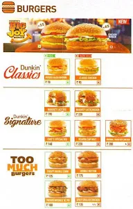 Dunkin' menu 3