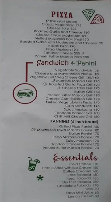 Gokul Refreshment menu 