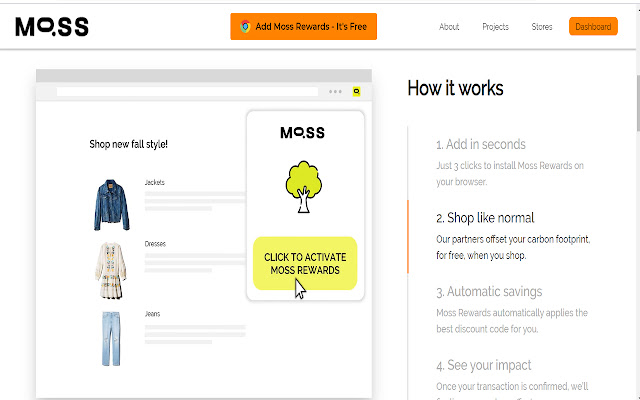 MOSS Reward TEST chrome extension