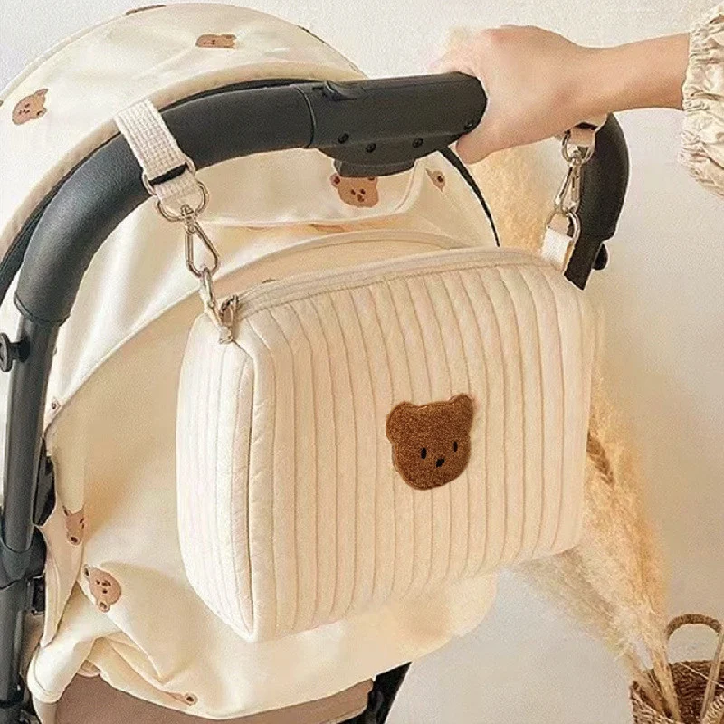 Organize Mother and Baby Stroller Bag Spacious and Practical with Multiple Compartments for Diapers, Bottles, and Baby E