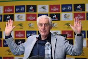 Bafana Bafana coach Hugo Broos during his press conference at Safa House in Nasrec, Johannesburg on June 14 2022.