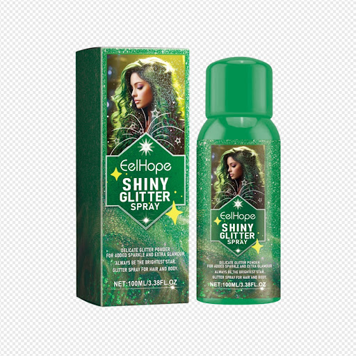 Title 1, Body glitter spray hair shimmer highlight trim....