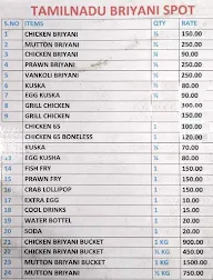 Tamilnadu Biriyani Spot menu 5