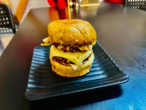 Veg Double Patty Cheese Burger