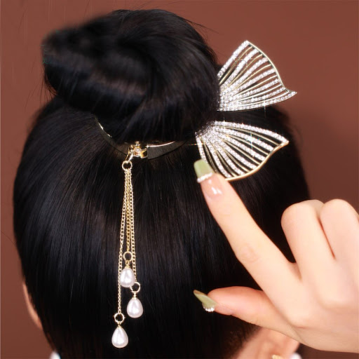 Title 3, Copper Alloy Zircon Hair Ornament Elegant Sweet...