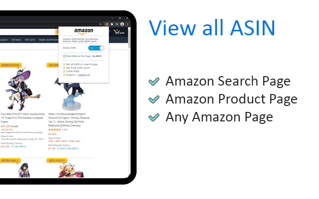 Amazon ASIN Viewer chrome extension