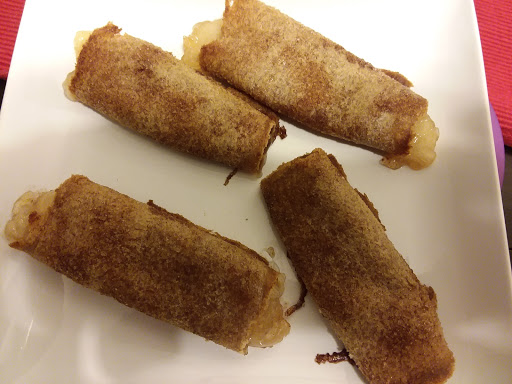 Rae's Apple Pie Rollups ready to eat