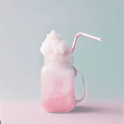 Cotton Candy Milkshake [450 Ml, 1 Mason Jar]