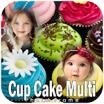 Cover Image of ดาวน์โหลด Cup Cake Multi Photo Frames 1.0 APK