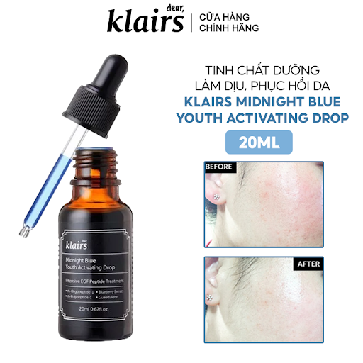 Tinh chất dưỡng ẩm Phục hồi da ban đêm Dear Klairs Midnight Blue Youth Activating Drop 20ml