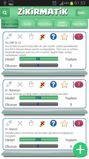 Dualar ve Zikirmatik Gelişmiş