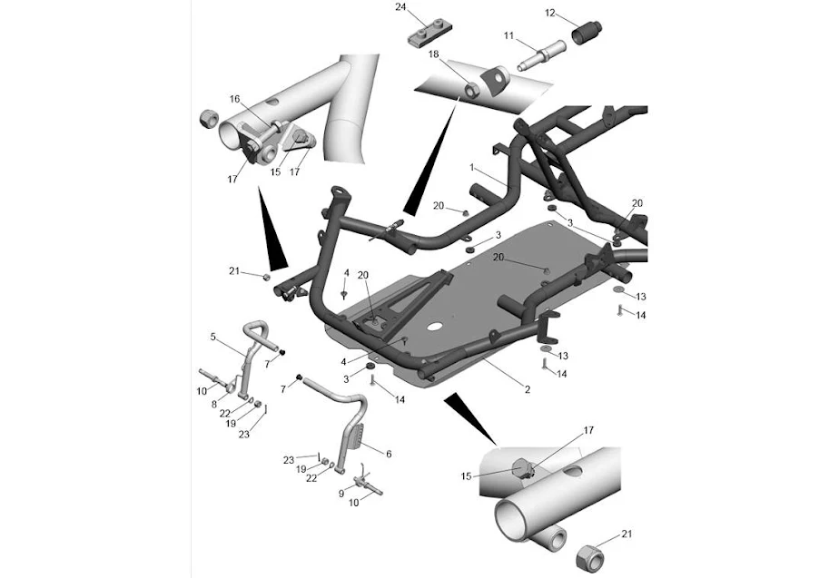 FRAME-FLOOR-PEDALS SIGMA DD2 2022-2024