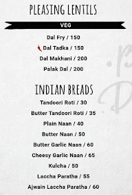 Belly Darbar menu 1