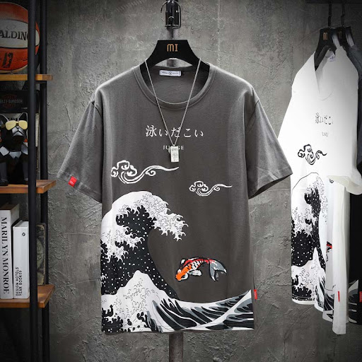 Title 6, Casual Printed Mens Loose Summer Short-sleeved...