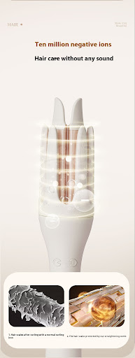 Title 10, Big Wave Automatic Curler Electric Rotating Laz...