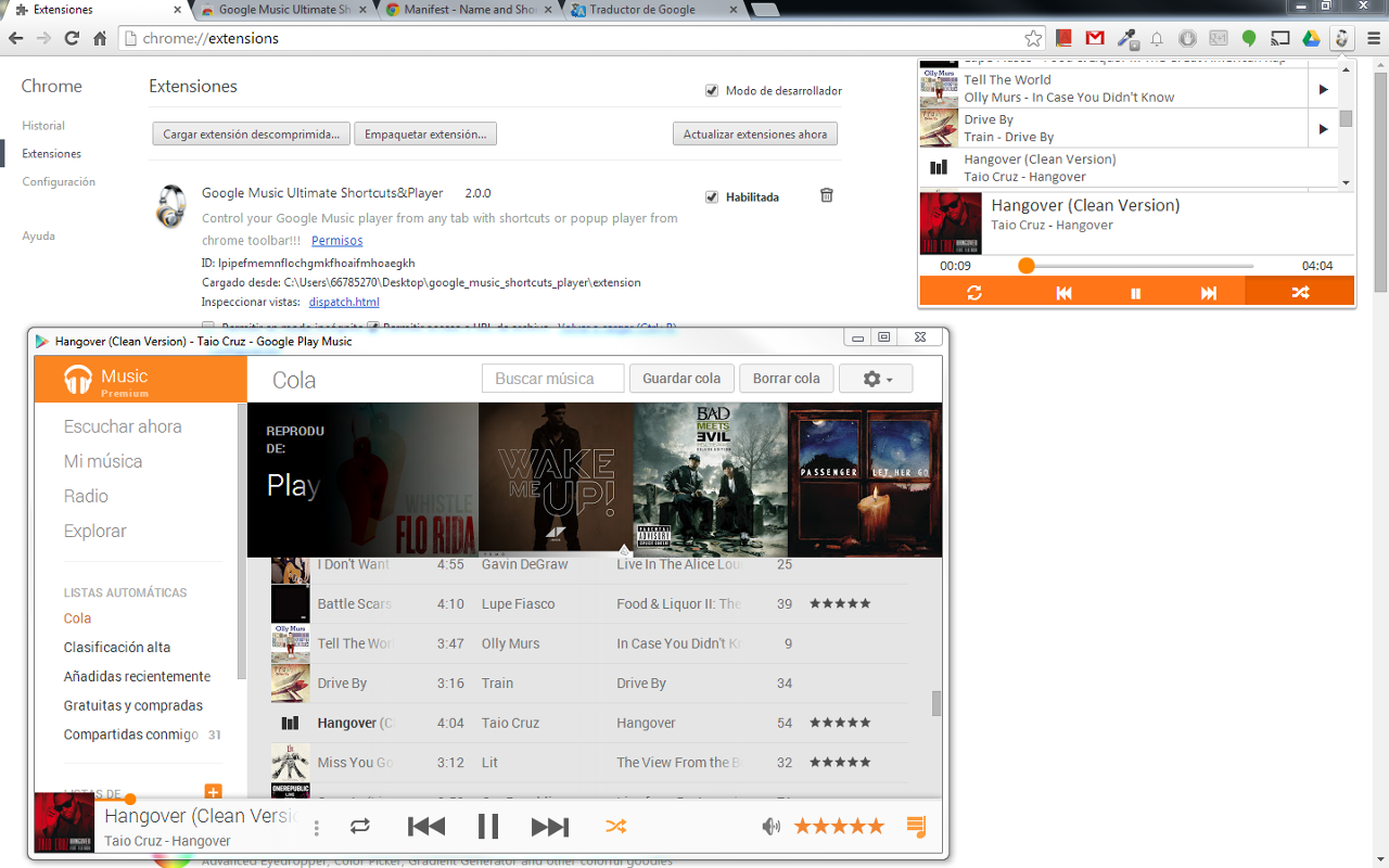 Google Music Ultimate Shortcuts&Player Preview image 2