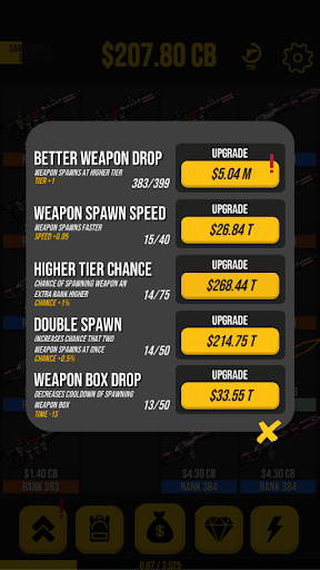 Code Triche Idle Weapon Tycoon - Pixel Royale Evolution  APK MOD (Astuce) screenshots 6