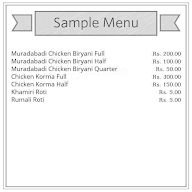 Alam Muradabad Biryani Corner menu 1