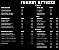 Fukrey Bitezzz menu 2