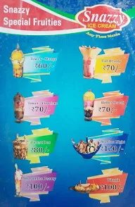 Snazzy Ice Cream menu 7