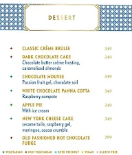 Hotel Delmaar menu 1