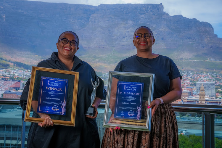 Mamongae Mahlare, Takealot Group CEO, and Nomaxabiso Teyise, the company’s head of diversity, are beaming with pride after the group's outstanding achievement at the Standard Bank Top Women Awards.