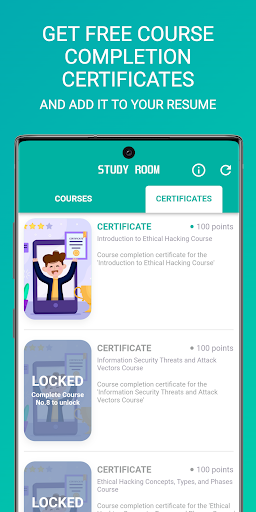 Screenshot Ethical Hacking University App