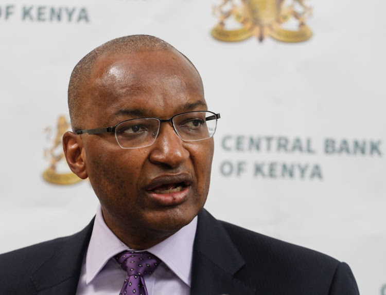 CBK Governor Patrick Njoroge during a press briefing in Nairobi in Nairobi on June 3,2019.