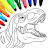 Dino Coloring & Drawing Game logo